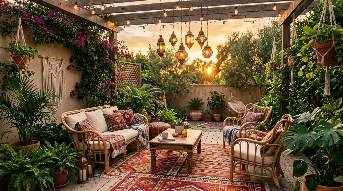 Bring in lighting that softens the patio at night inspiration for an outdoor patio.